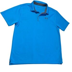 Under Armour Blue Polo Shirt Athletic Style